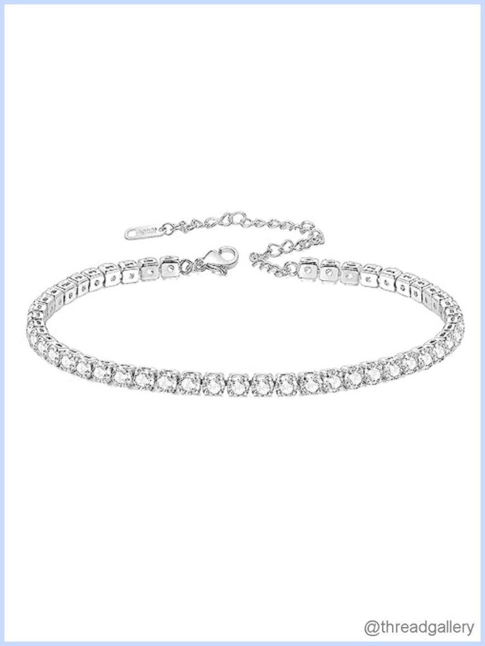 Tennis Anklet for Women 18K Gold Plated Waterproof Cubic Zirconia Stainless